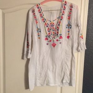 White embroidered Blouse